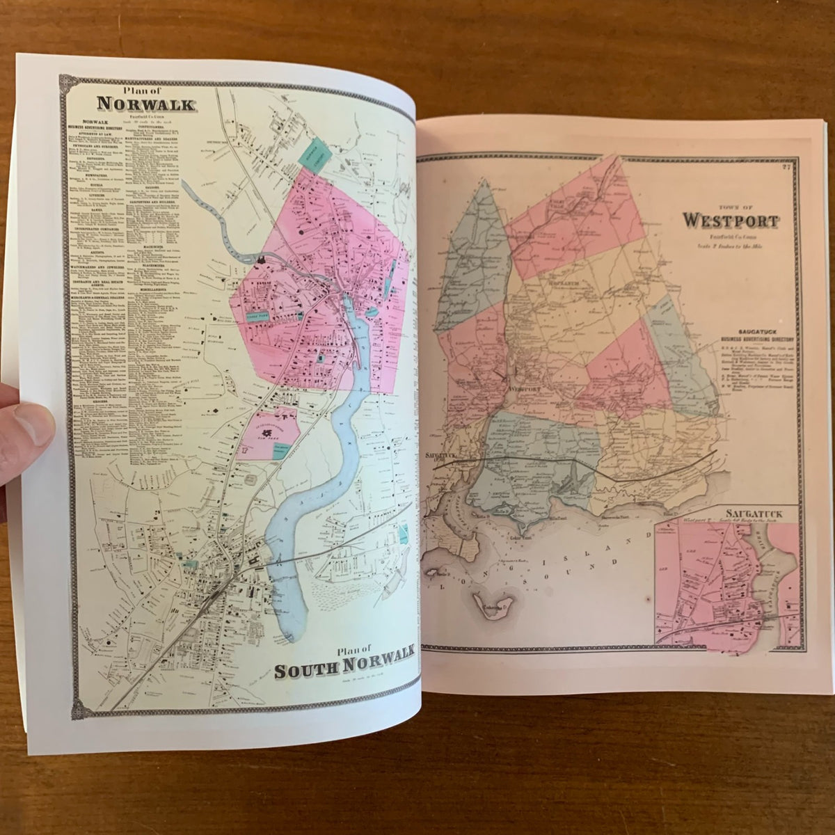 1867 Atlas Of New York And Vicinity (F. W. Beers), Connecticut Edition