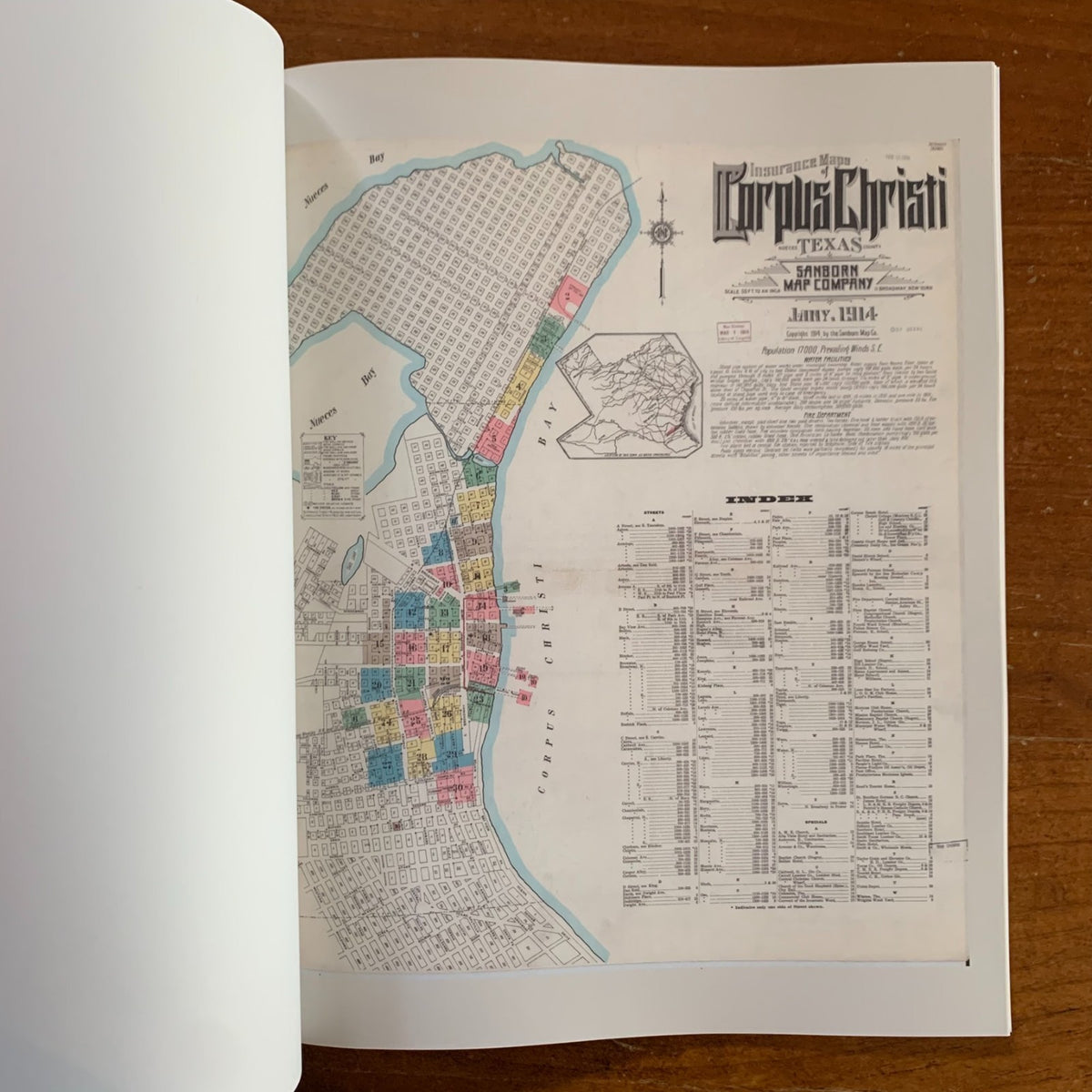 1914 Corpus Christi, Texas Sanborn Fire Insurance Maps and Atlas