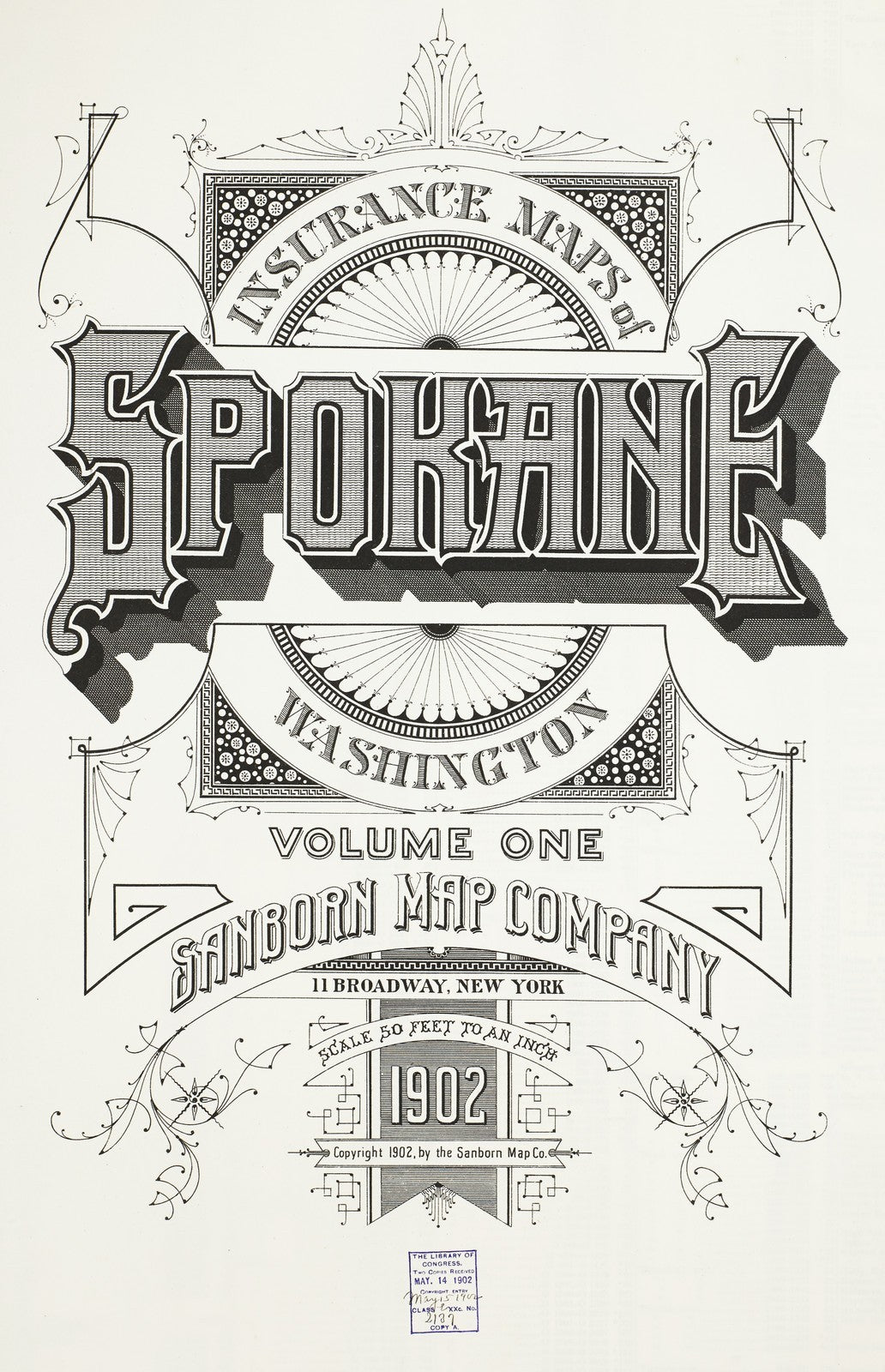 1902 Fire Insurance Maps and Atlas of Spokane, Washington, Volume 1