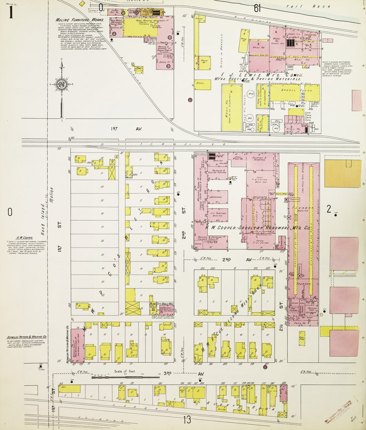 1912 Fire Insurance Maps and Atlas of Moline, Illinois