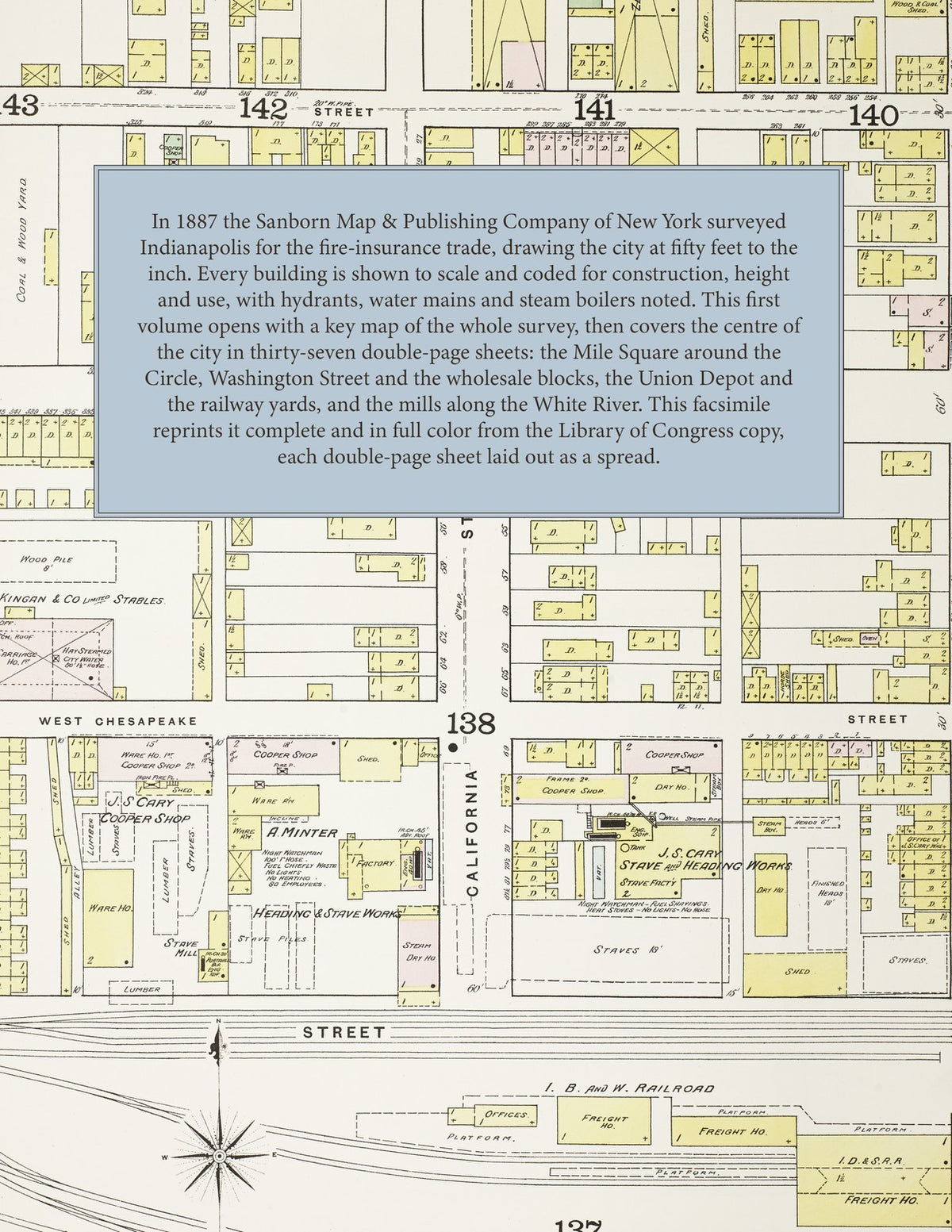 1887 Fire Insurance Maps and Atlas of Indianapolis, Indiana, Volume 1
