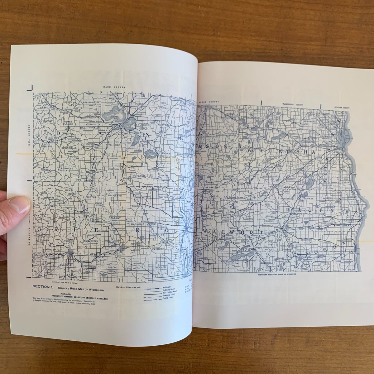 1897 Bicycle Road Maps and Atlas of Wisconsin