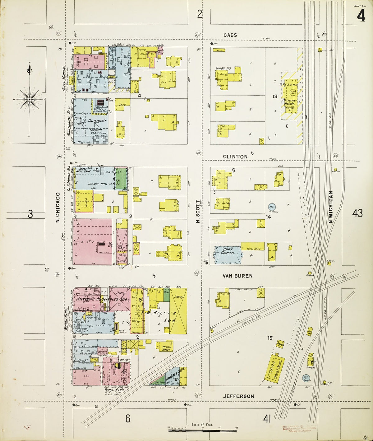 1898 Fire Insurance Maps and Atlas of Joliet, Illinois