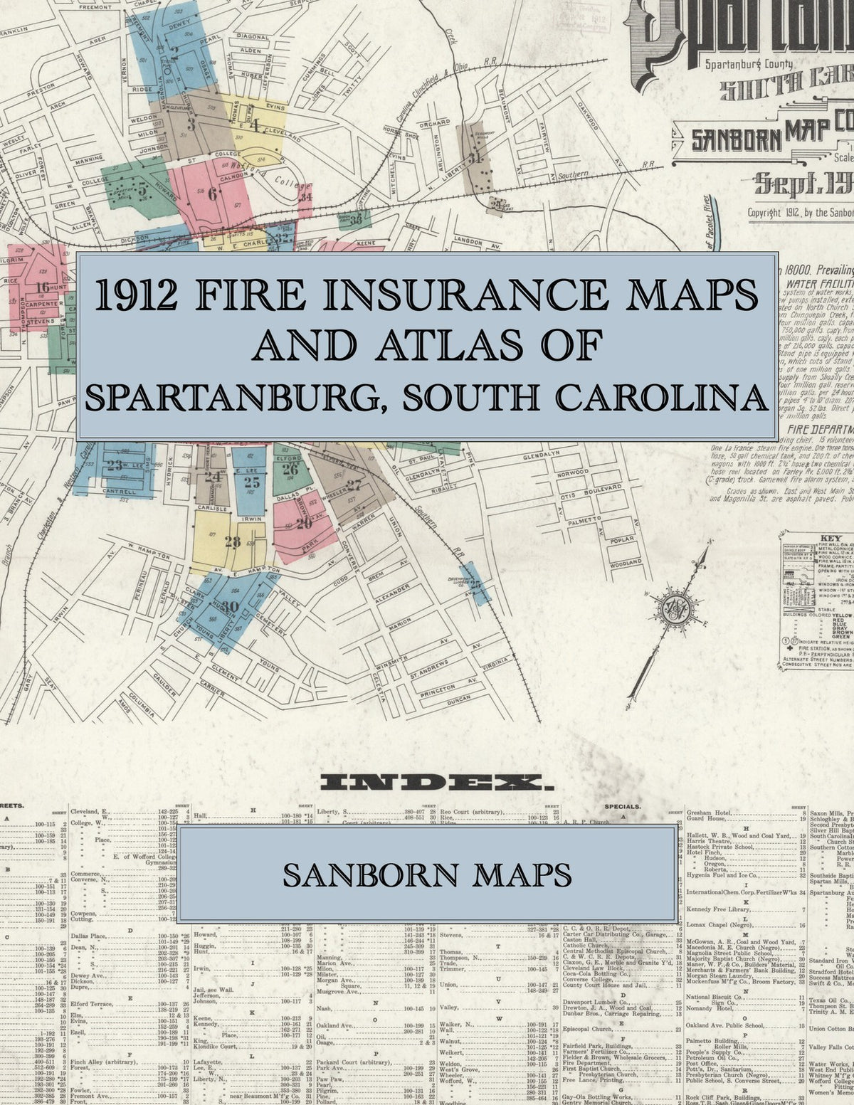 1912 Fire Insurance Maps and Atlas of Spartanburg, South Carolina