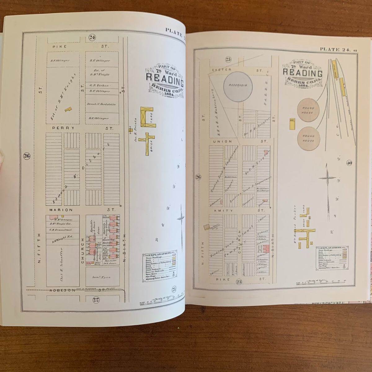 1884 Property and Insurance Atlas and Maps of the City of Reading, Pennsylvania