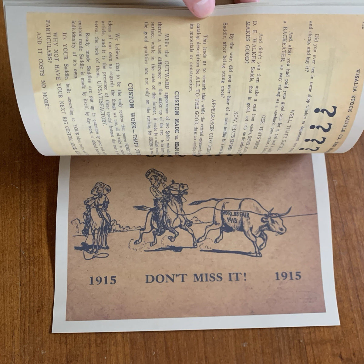1911 Visalia Stock Saddle Co. Catalogue catalog No.17 Horse Tack