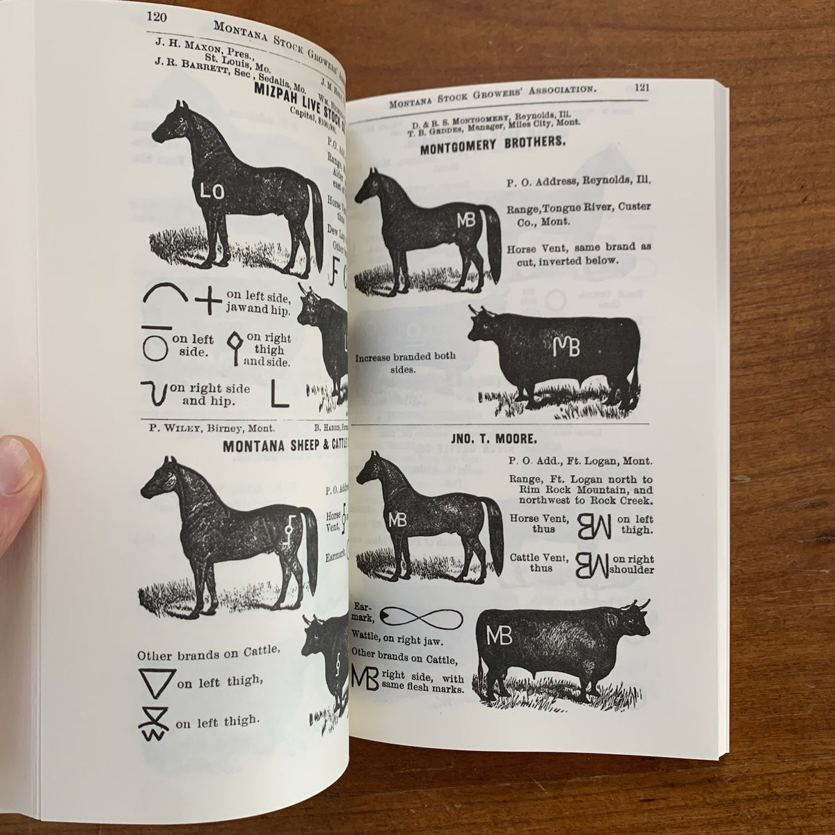 1886 Brand Book of the Montana Stock Growers' Association