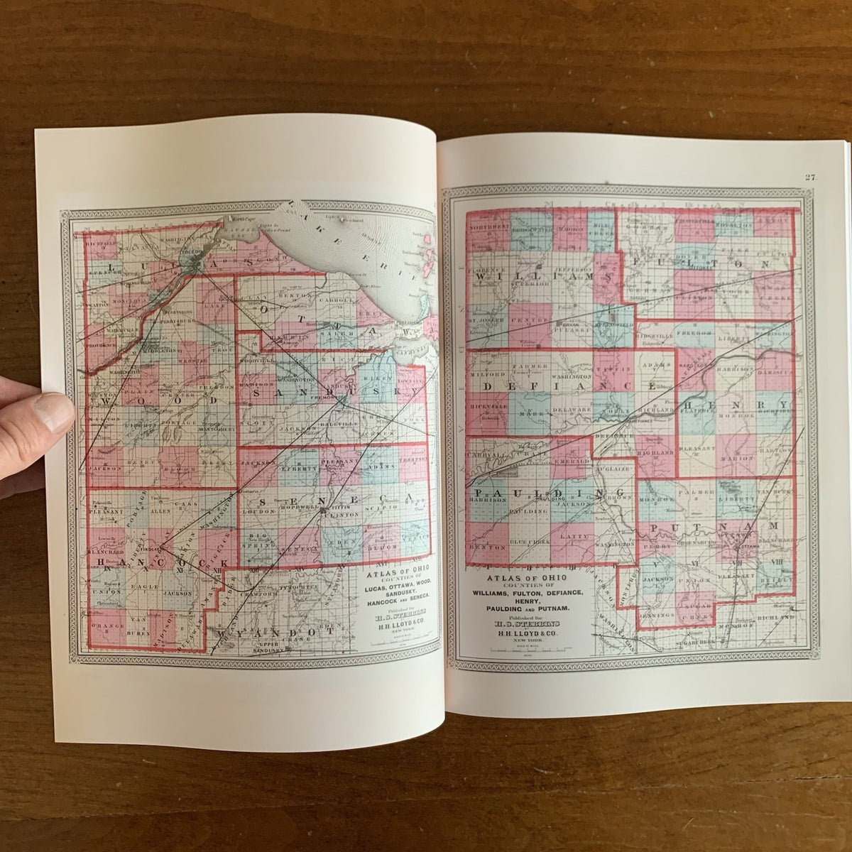 1868 Atlas of the State of Ohio