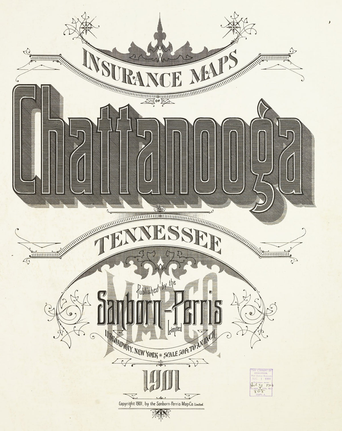 1901 Fire Insurance Maps and Atlas of Chattanooga, Tennessee