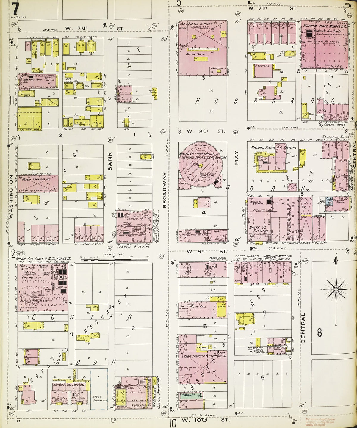 1895 Fire Insurance Maps and Atlas of Kansas City, Missouri, Volume 1