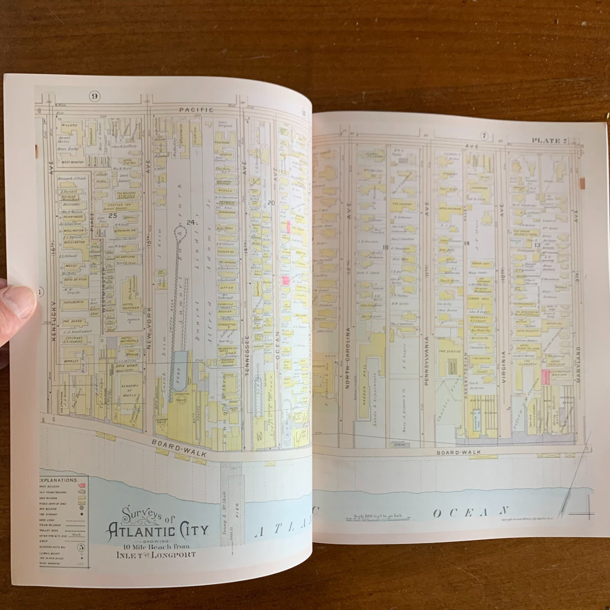 1896 Atlas of Atlantic City NJ, Chelsea, Ventnor, Longport