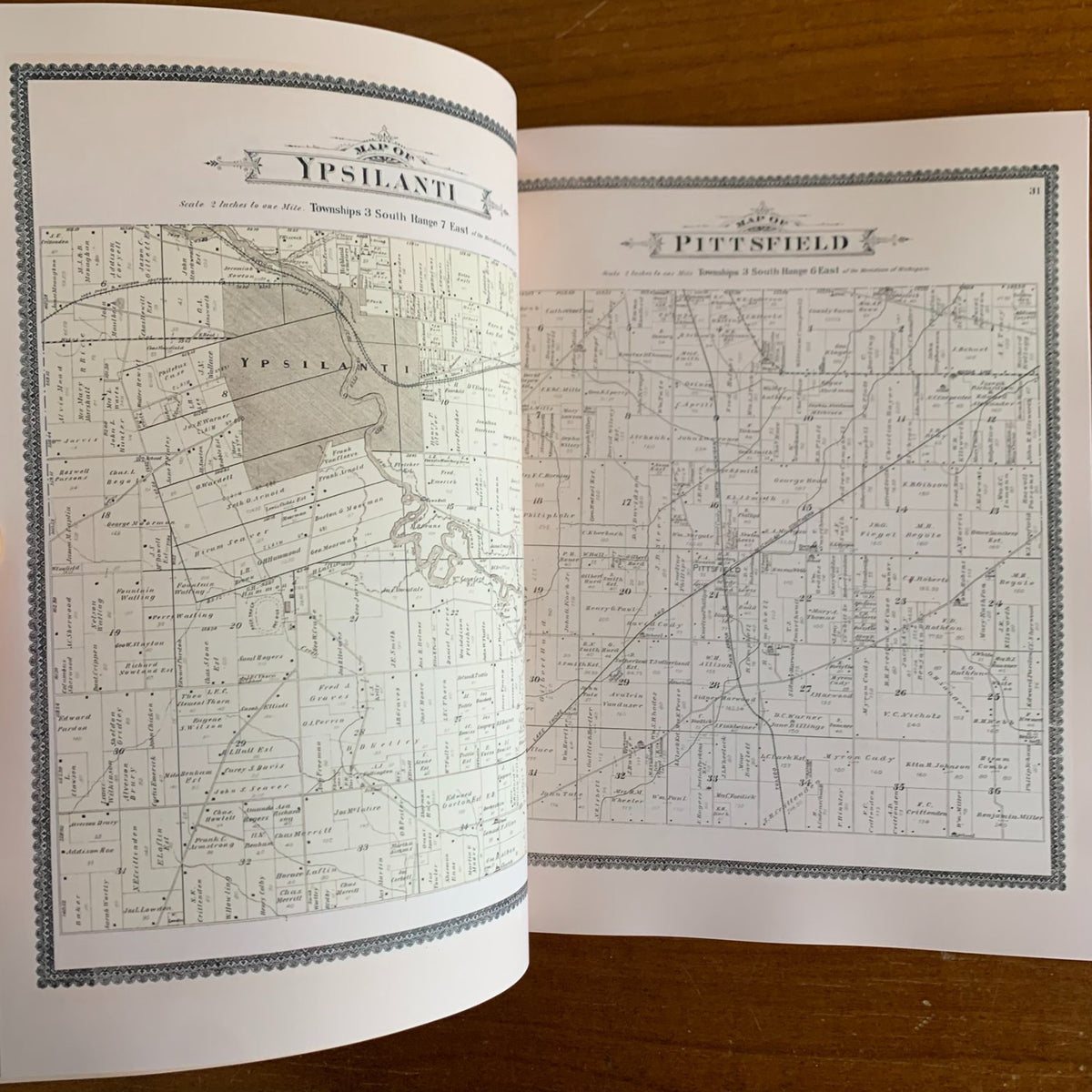 1895 Standard Atlas and Plat Book of Washtenaw County, Michigan