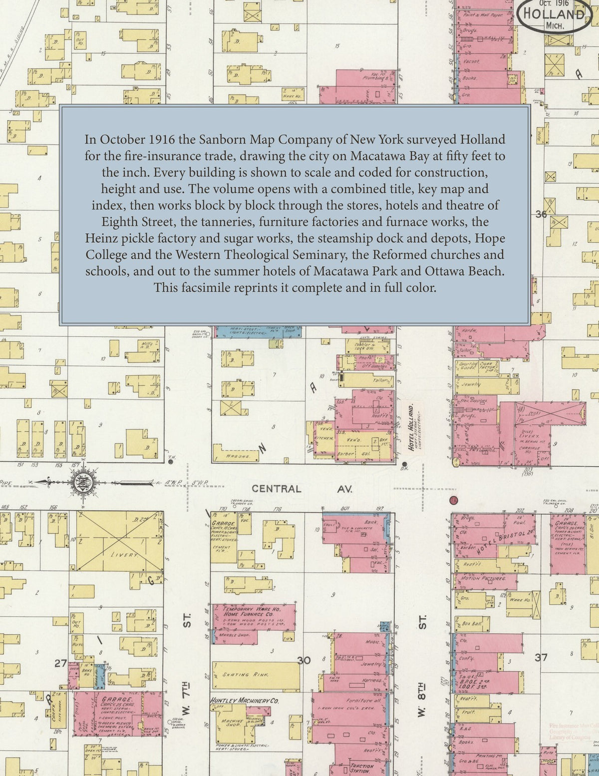 1916 Fire Insurance Maps and Atlas of Holland, Michigan