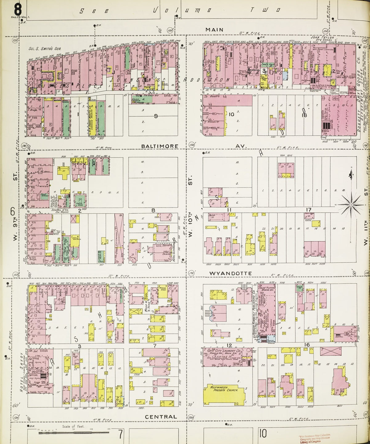 1895 Fire Insurance Maps and Atlas of Kansas City, Missouri, Volume 1