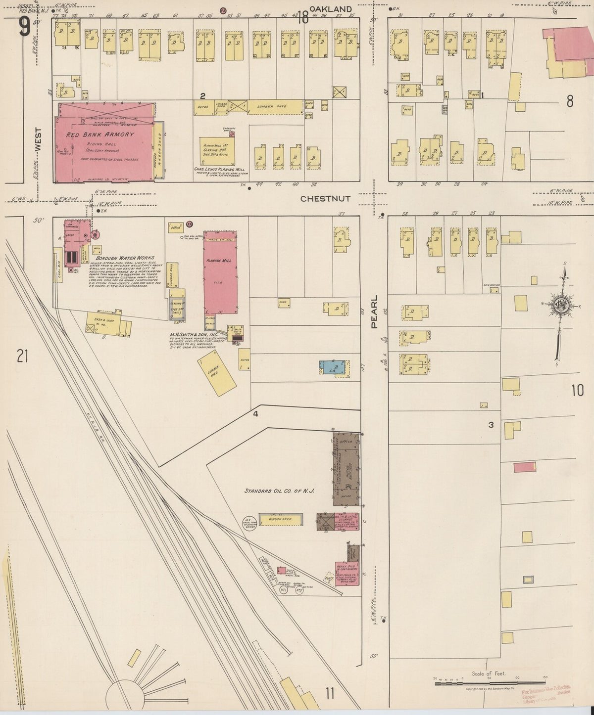 1922 Fire Insurance Maps and Atlas of Red Bank, New Jersey