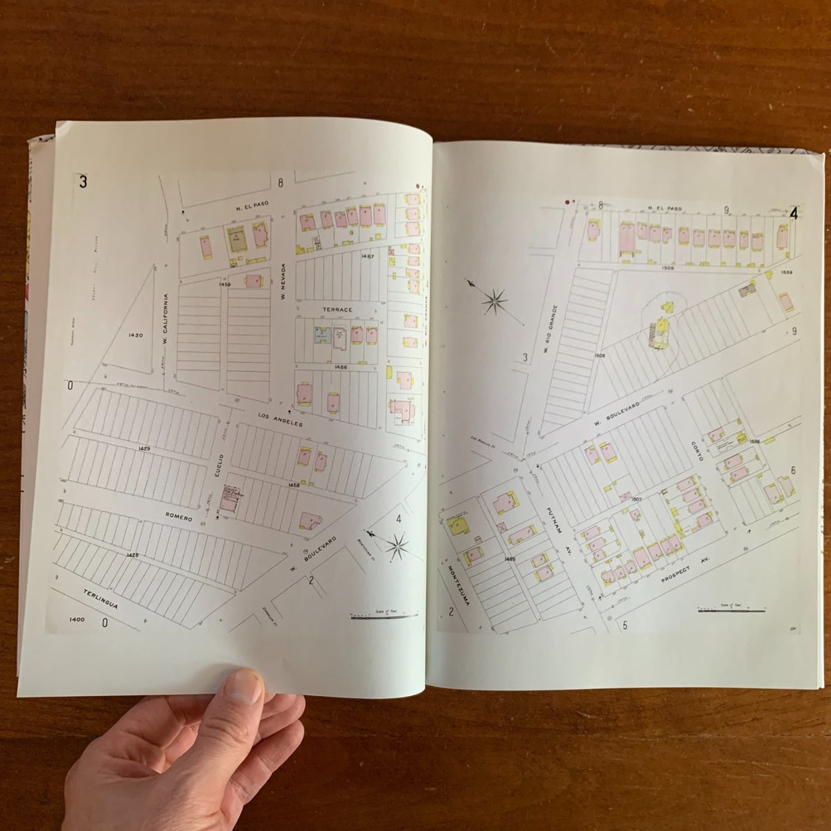 1908 El Paso, Texas Sanborn Fire Insurance Maps and Atlas