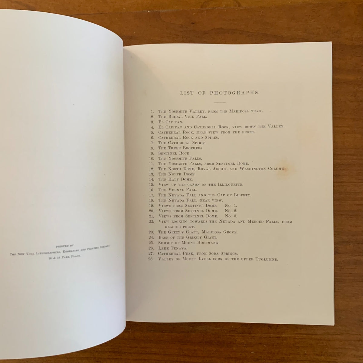 1868 The Yosemite Book: Photographs and Maps — Josiah Dwight Whitney