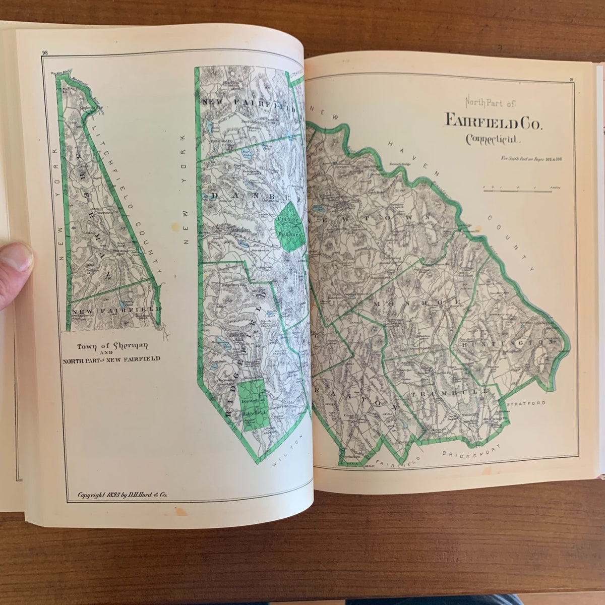 1893 Town and City Atlas of the State of Connecticut