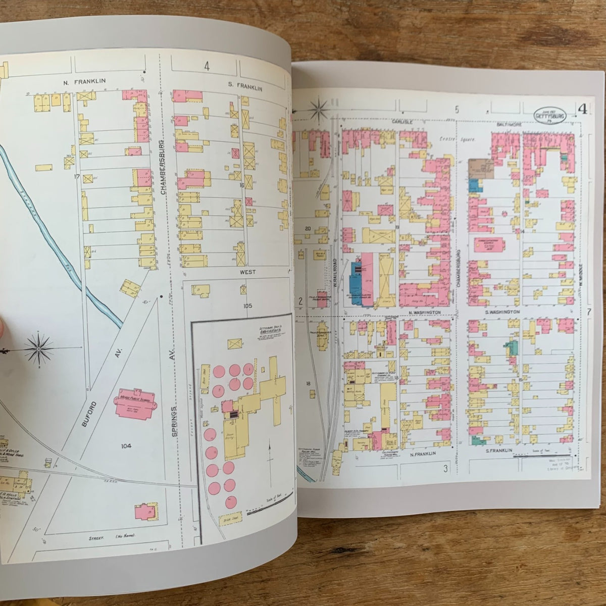 Gettysburg: The Town After the Battle Fire Insurance Atlas Maps