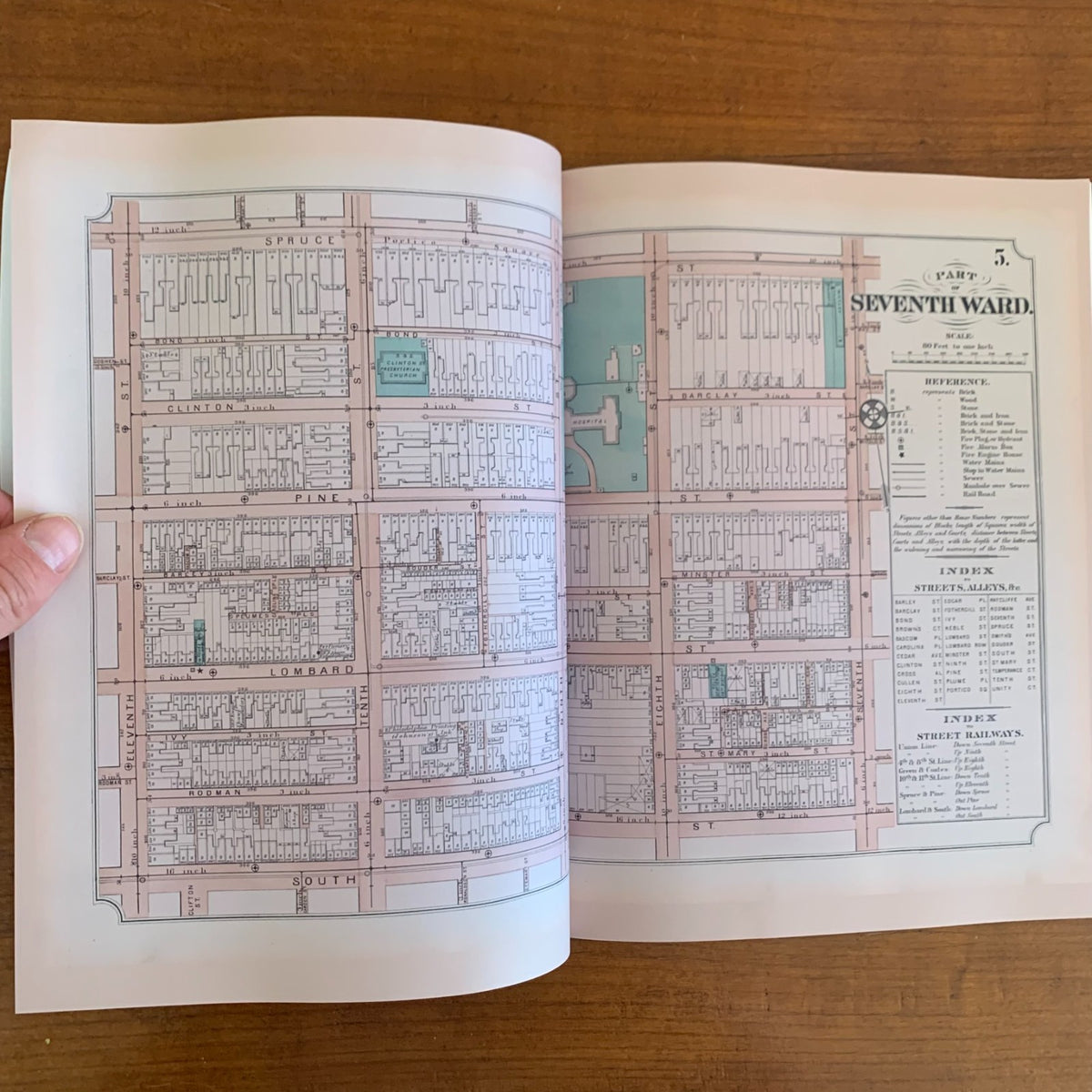 1874 Atlas of Philadelphia, Volume 1: 5th, 7th and 8th Wards
