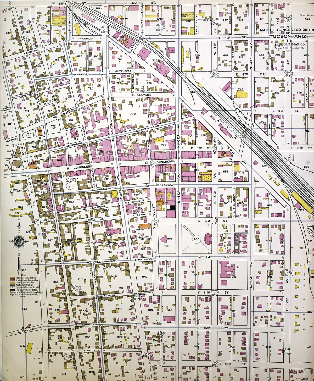 1919 Fire Insurance Maps and Atlas of Tucson, Arizona