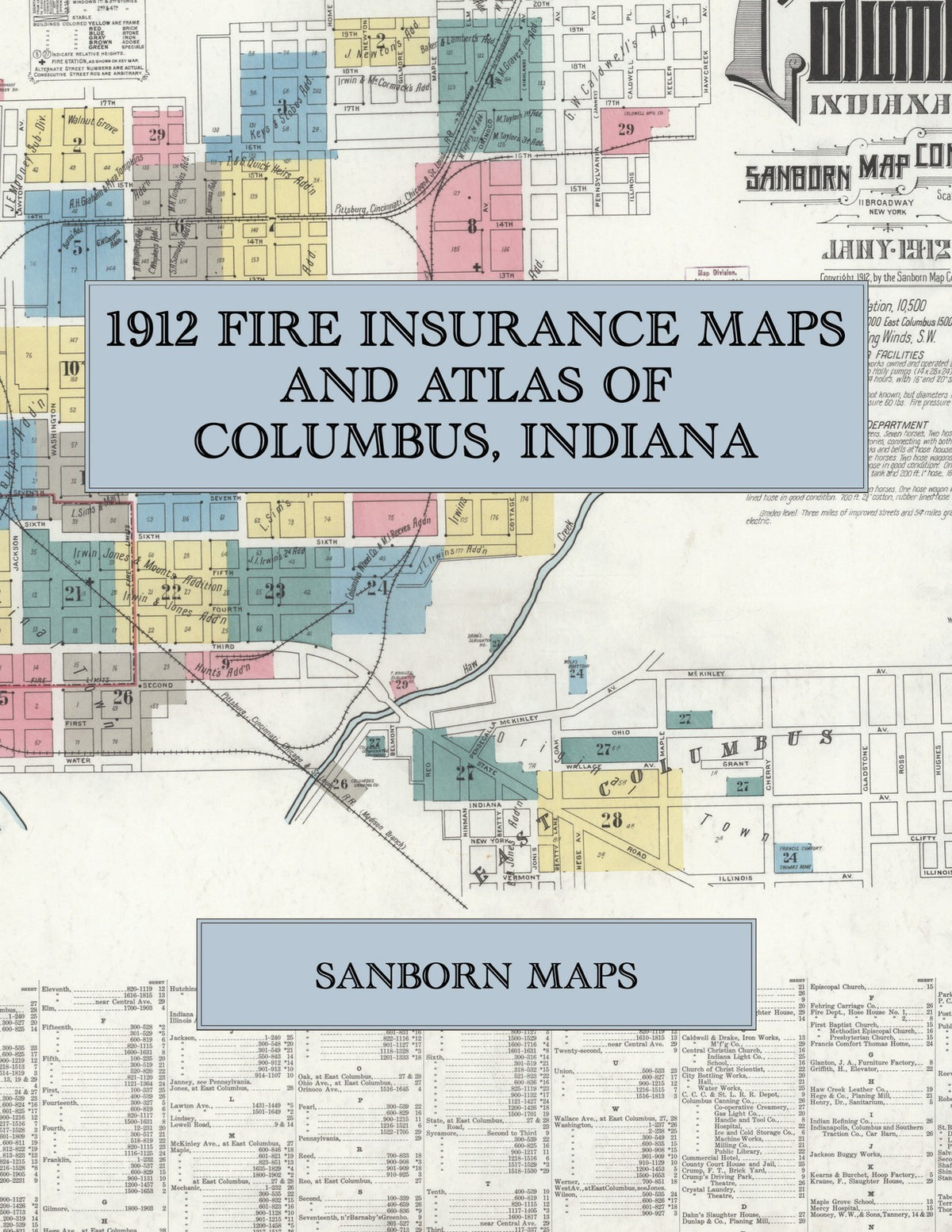 1912 Fire Insurance Maps and Atlas of Columbus, Indiana