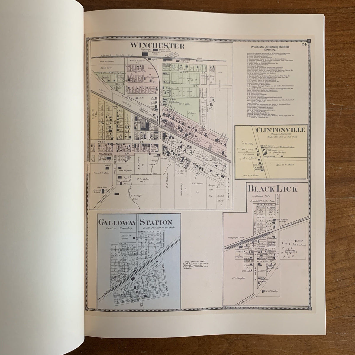 1872 Atlas of Franklin County and the City of Columbus, Ohio