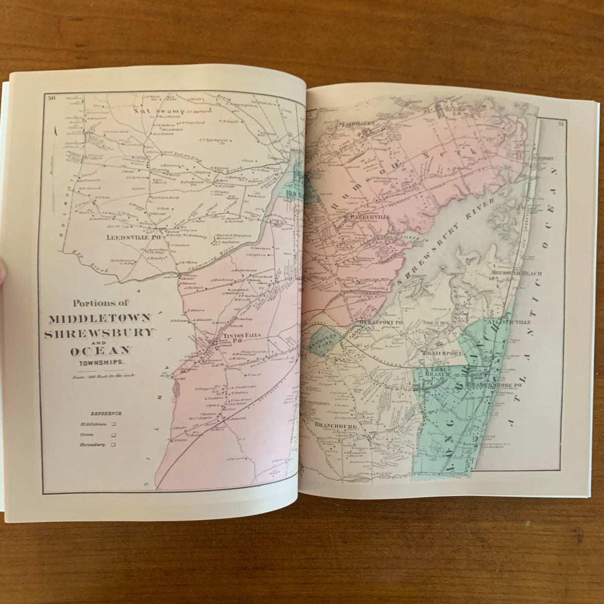 1873 Atlas of Monmouth County, New Jersey