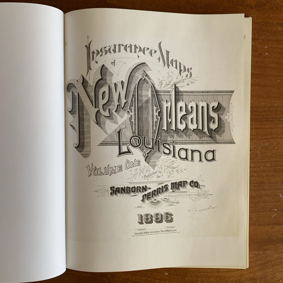 1896 New Orleans, Louisiana Sanborn Fire Insurance Maps and Atlas, Volume One