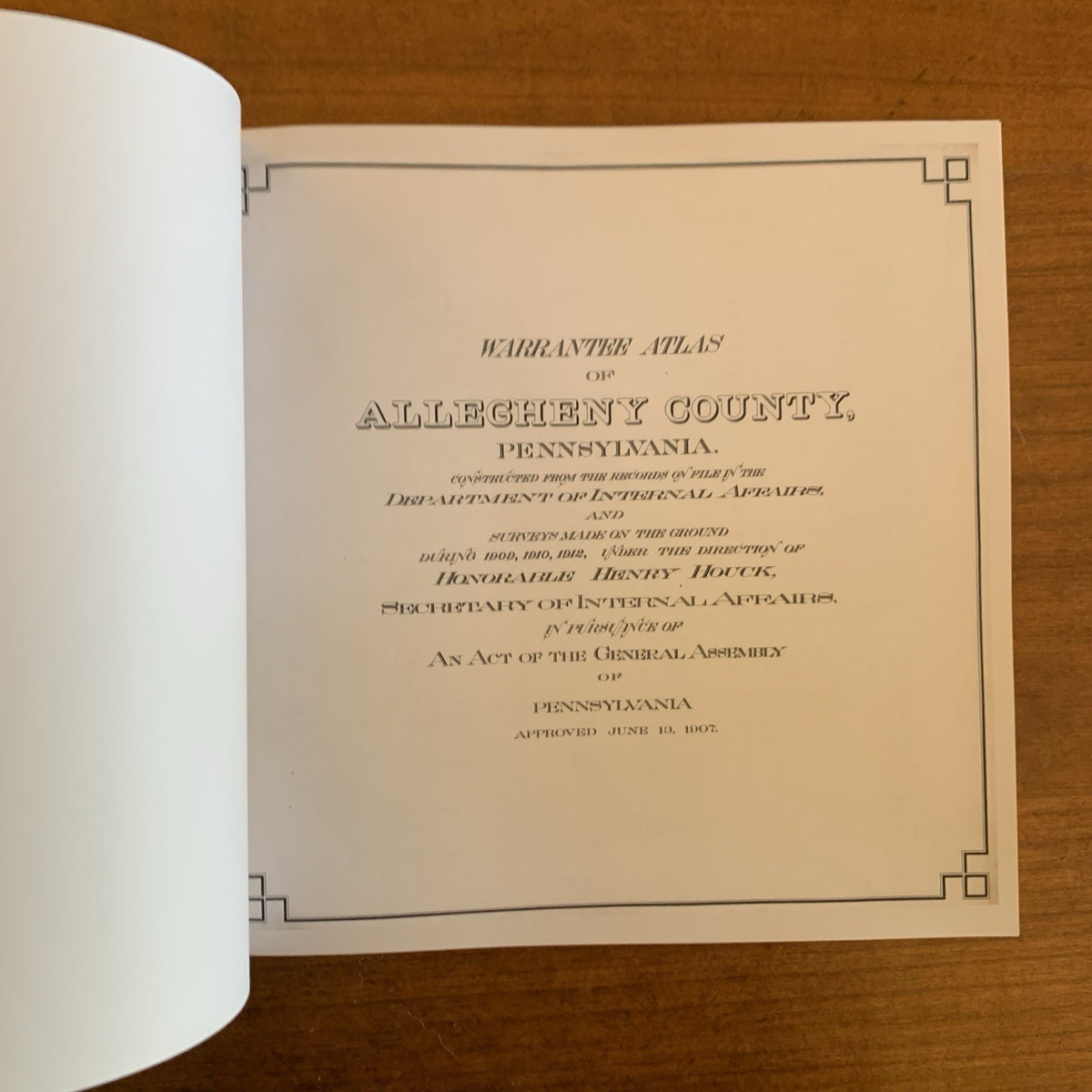 1914 Warrantee Atlas of Allegheny County, Pennsylvania