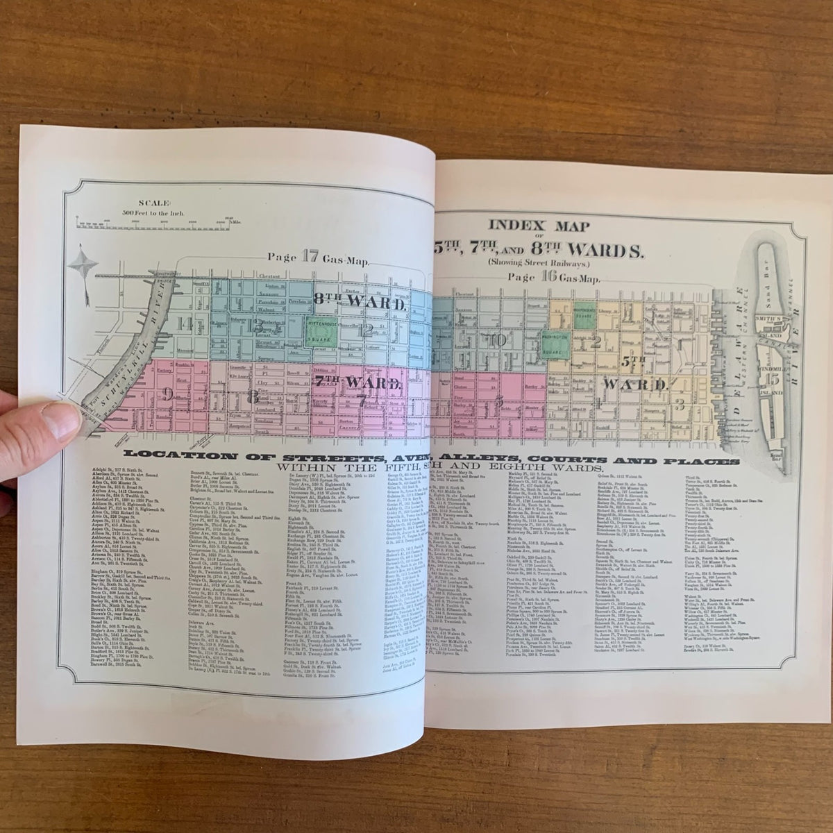 1874 Atlas of Philadelphia, Volume 1: 5th, 7th and 8th Wards