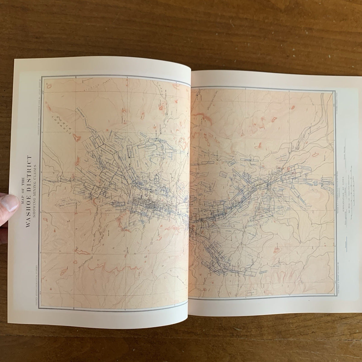 1882 Comstock Lode & Washoe District Atlas, Nevada