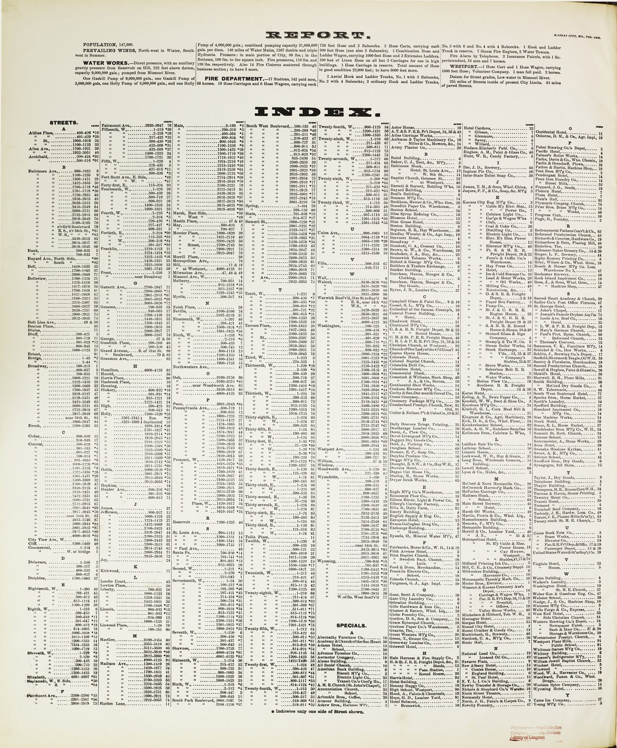 1895 Fire Insurance Maps and Atlas of Kansas City, Missouri, Volume 1