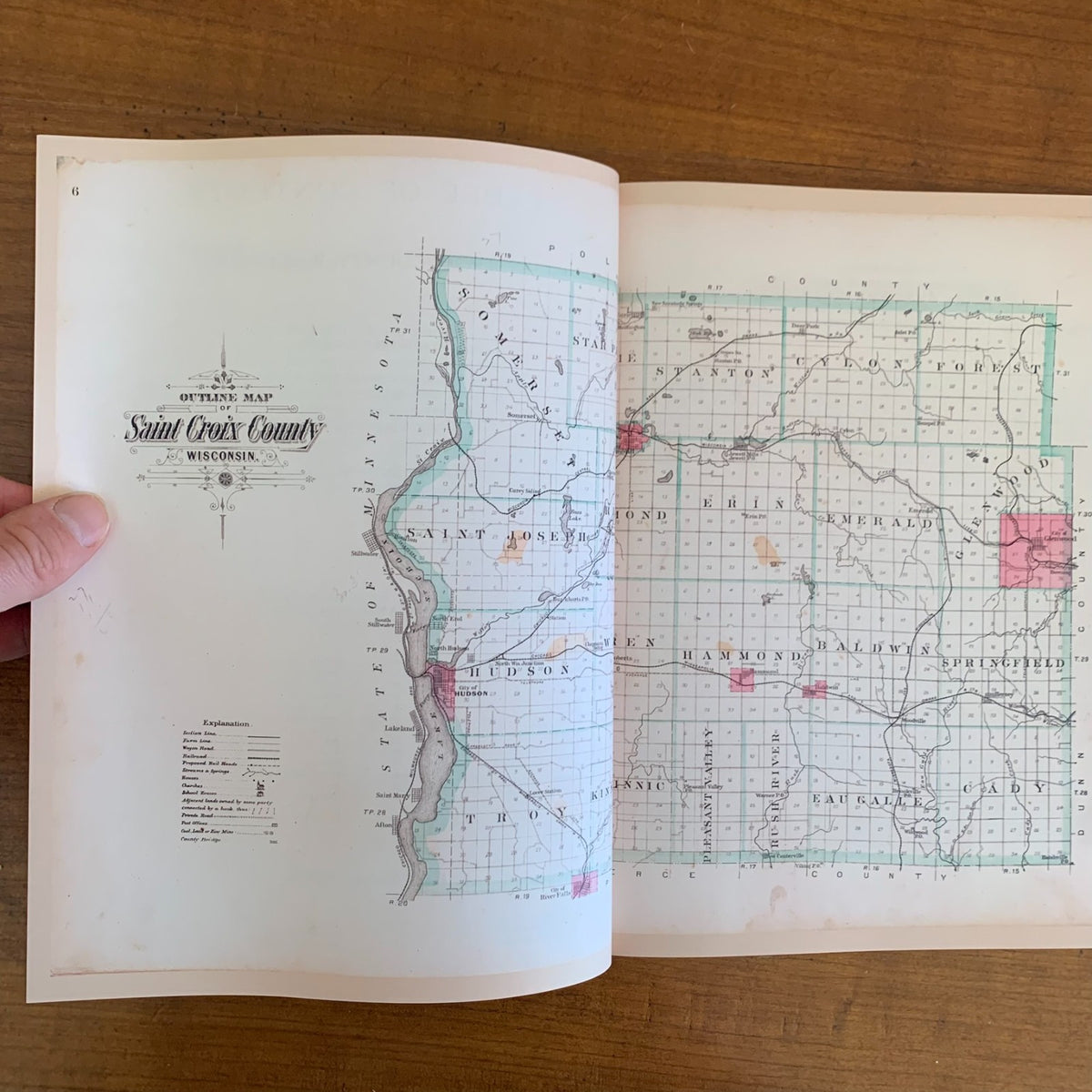 1897 Plat Book and Atlas of Saint Croix County, Wisconsin