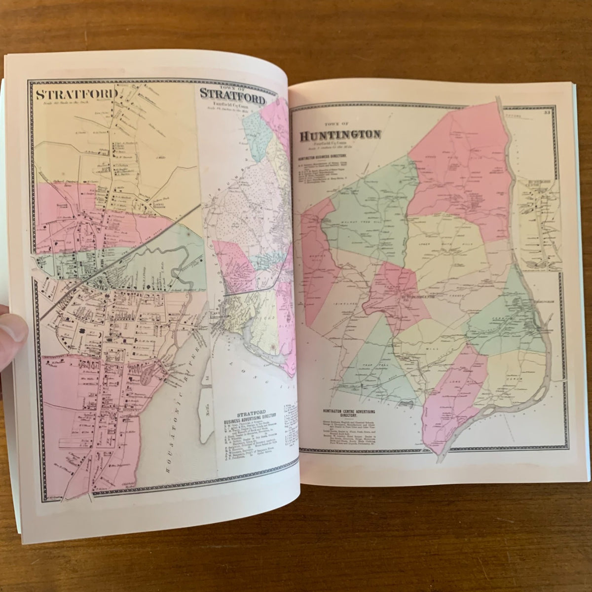 1867 Atlas Of New York And Vicinity (F. W. Beers), Connecticut Edition