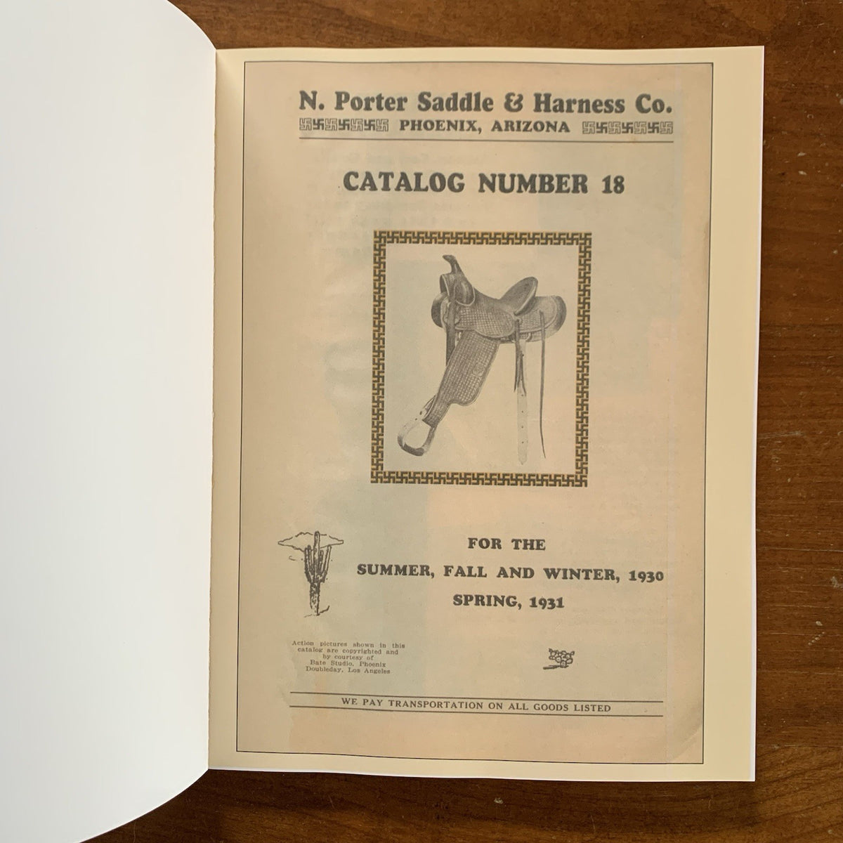 1930 N. Porter Saddle and Harness Company Catalog No. 18