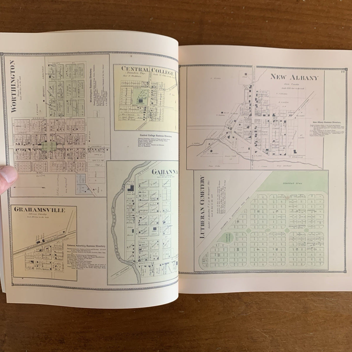 1872 Atlas of Franklin County and the City of Columbus, Ohio