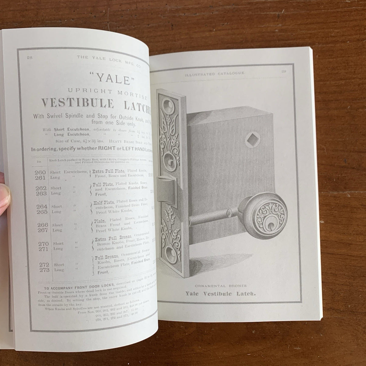 1880 Yale Lock Mfg. Company Catalog No. 7