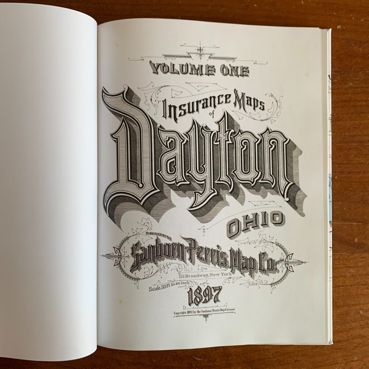 1897 Dayton, Ohio Sanborn Fire Insurance Maps and Atlas, Volume One