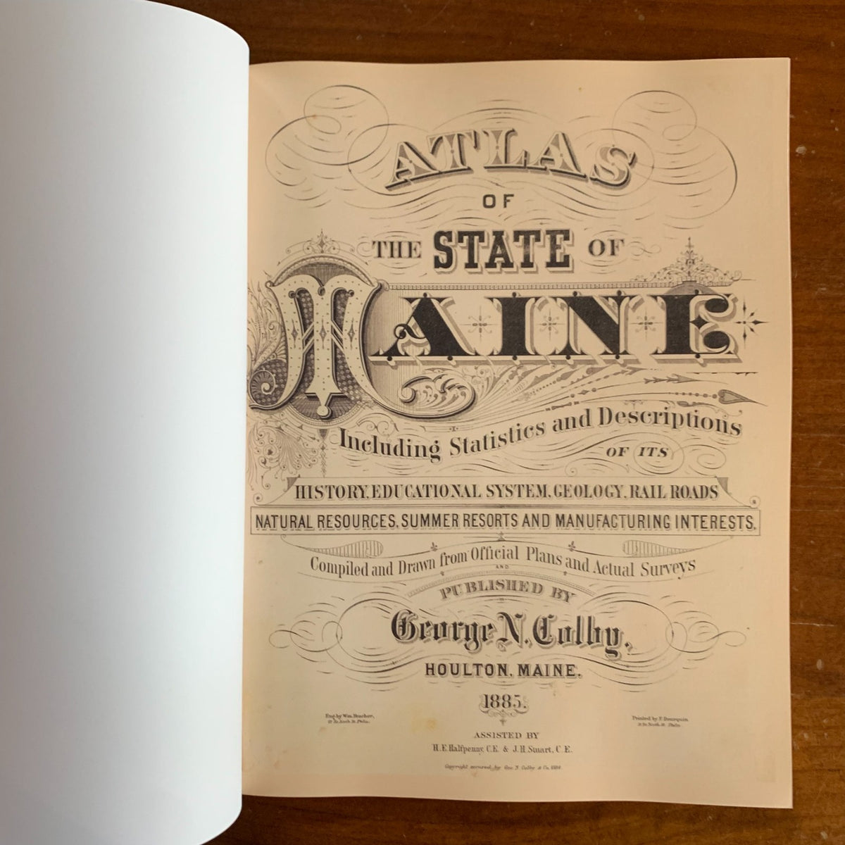 1885 Atlas of the State of Maine