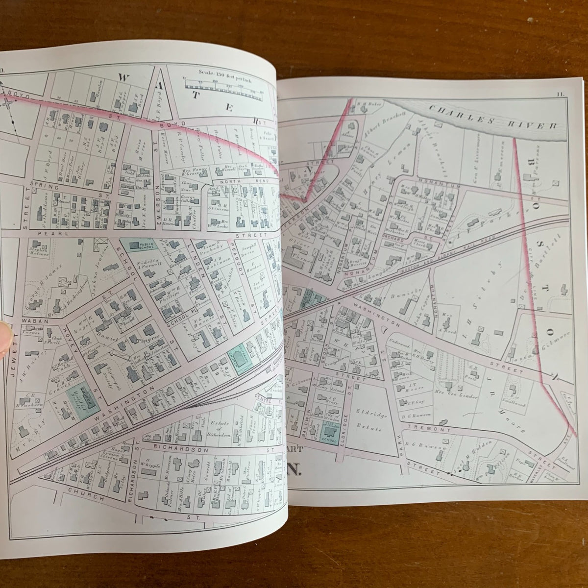 1874 Atlas of the City of Newton, Massachusetts