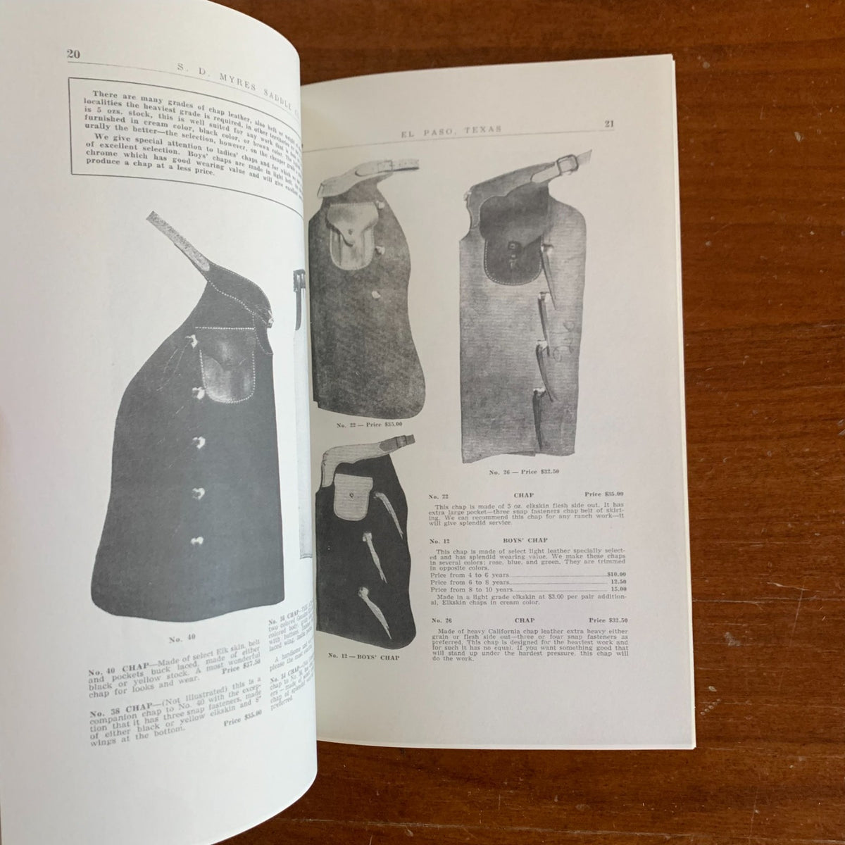 S. D. Myres Saddle Company Catalog: Riders Supplies (1947)