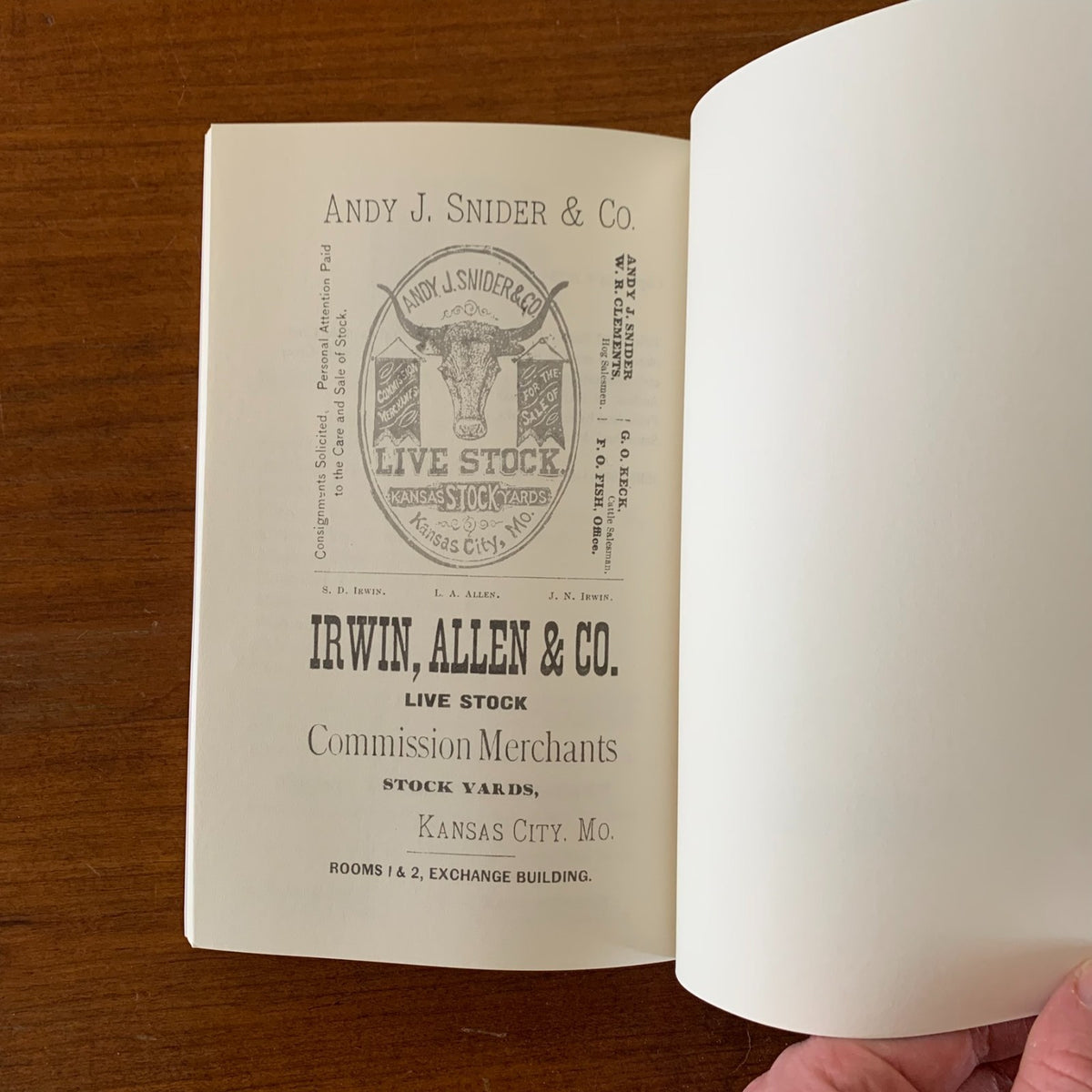 1882 Brand Book Cherokee Strip Southwestern Cattle-Growers' Assoc.