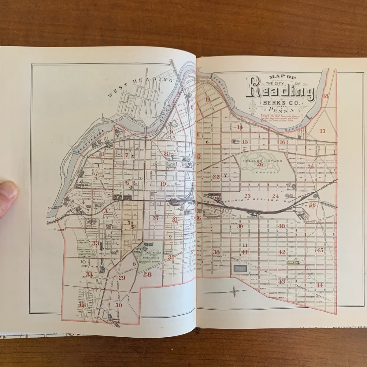 1884 Property and Insurance Atlas and Maps of the City of Reading, Pennsylvania