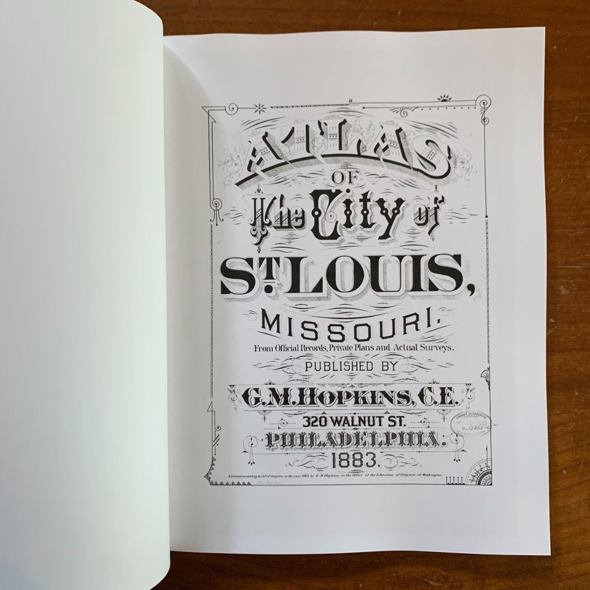 1883 Hopkins Atlas of the City of St. Louis, Missouri