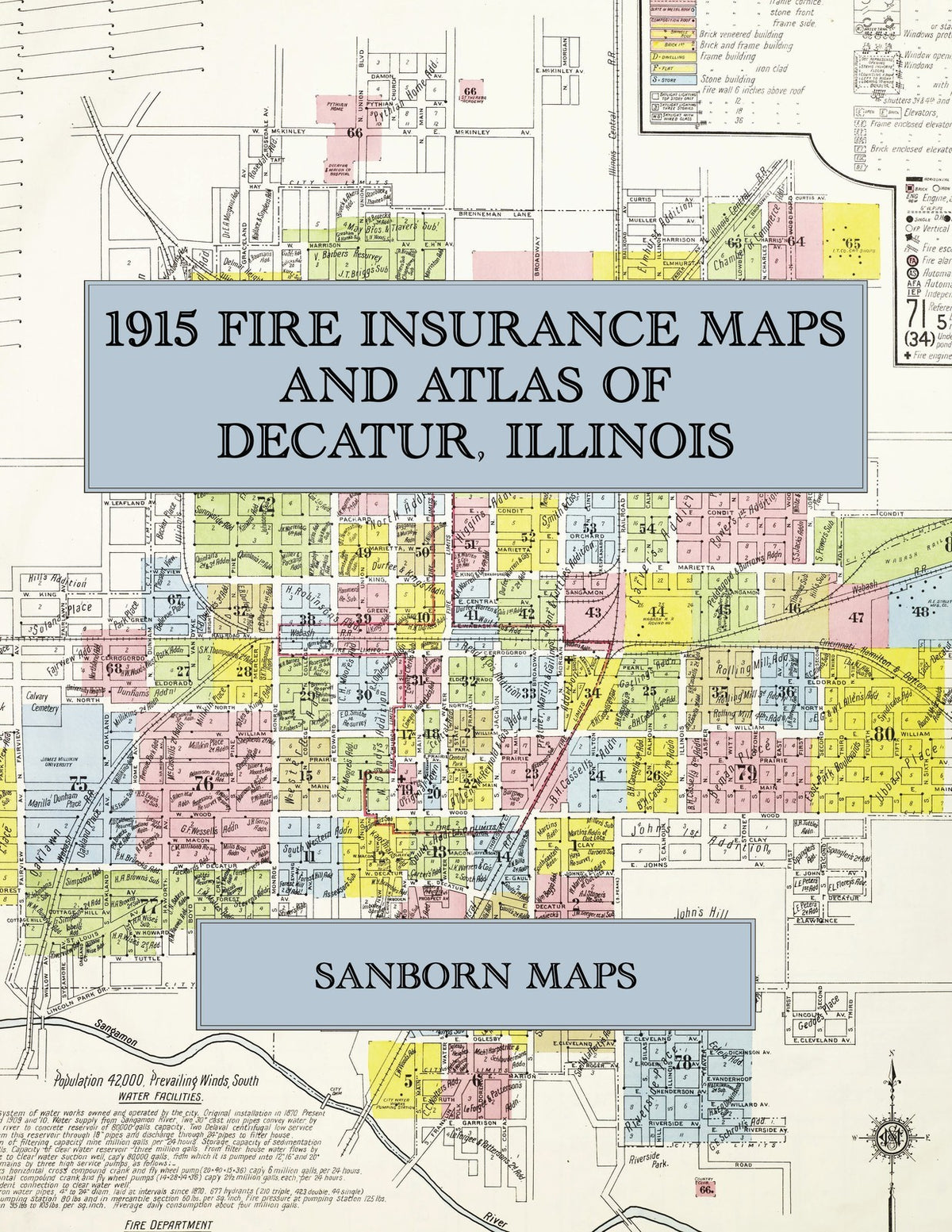 1915 Fire Insurance Maps and Atlas of Decatur, Illinois