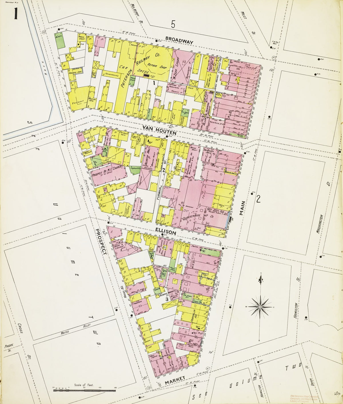 1899 Fire Insurance Maps and Atlas of Paterson, New Jersey, Volume 1