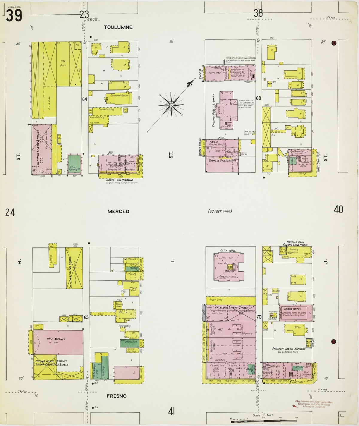 1906 Fire Insurance Maps and Atlas of Fresno, California