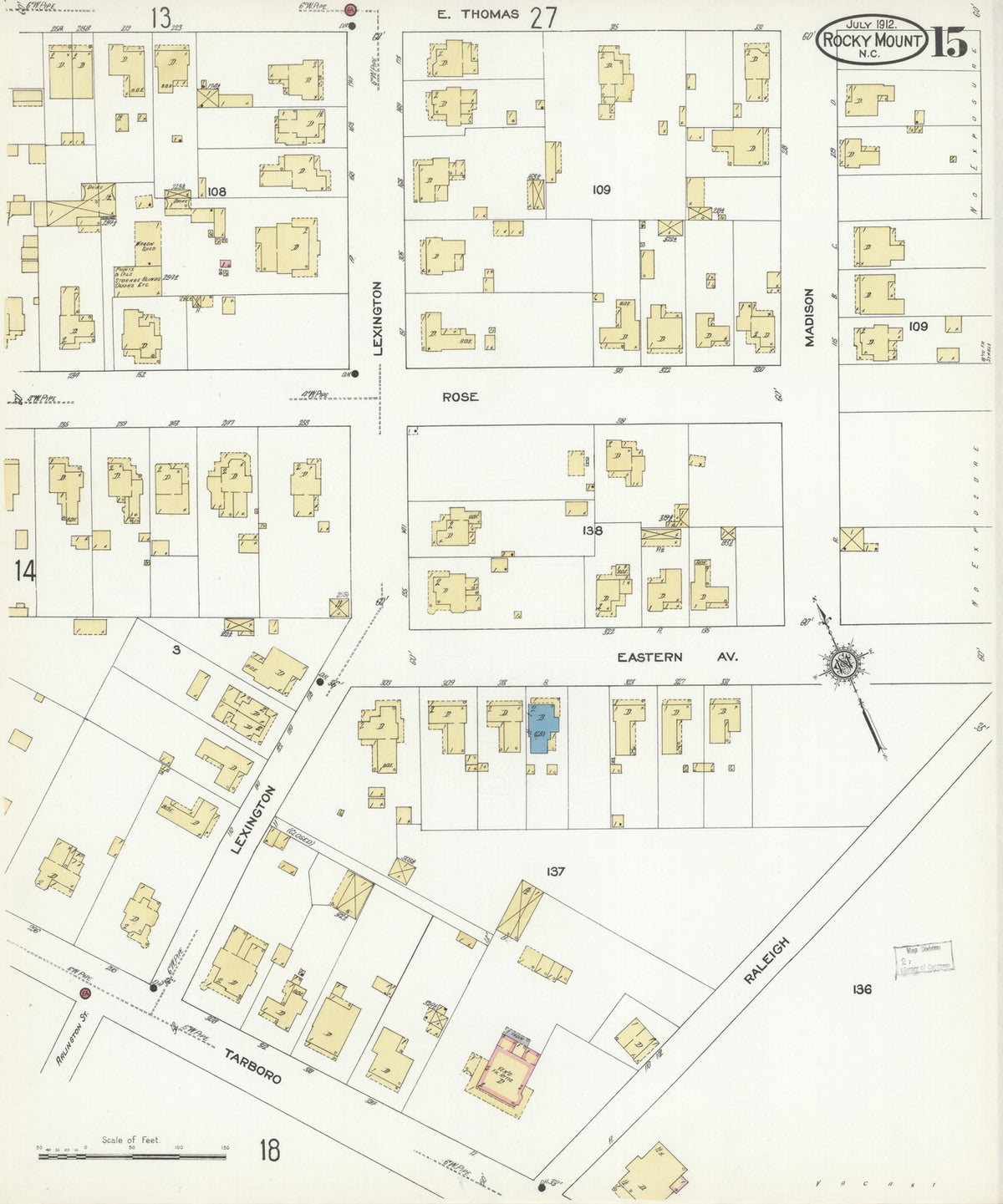1912 Fire Insurance Maps and Atlas of Rocky Mount, North Carolina