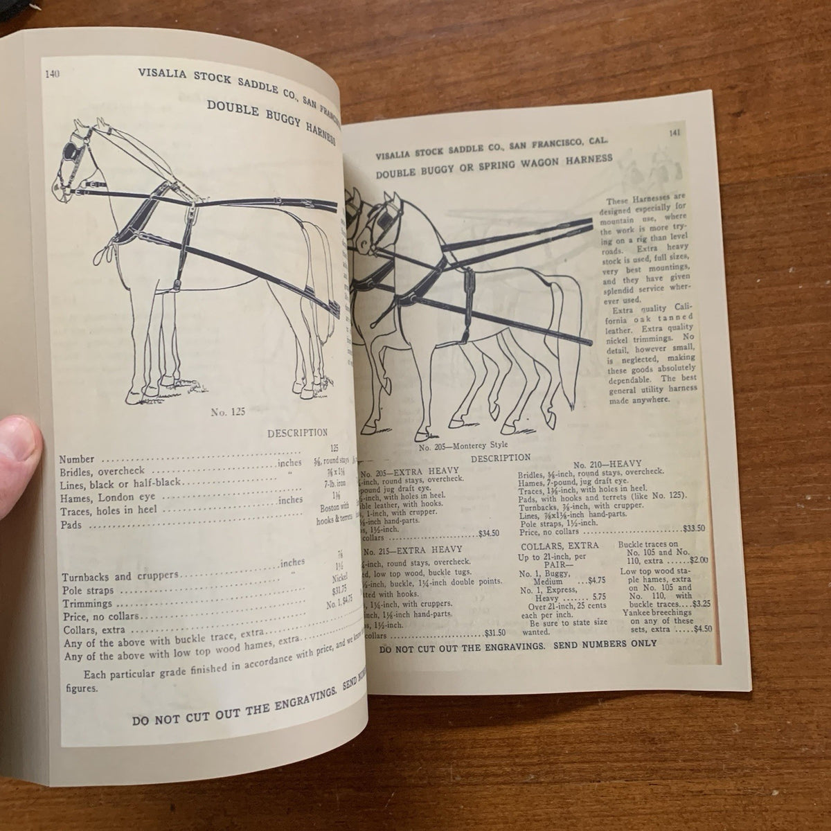 1911 Visalia Stock Saddle Co. Catalogue catalog No.17 Horse Tack
